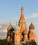 Beautiful view of Saint Basil Cathedral cupola