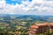 Beautiful view from San Marino city to hills of San Marino
