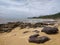 Beautiful view of Satu Beach in Porto Seguro-Bahia, Brasil