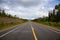 Beautiful View of a scenic road, Alaska Highway, in the Northern Rockies