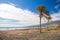 Beautiful view of the seashore by the Las Americas town on Tenerife island