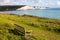 A beautiful view of the Seven Sisters chalk cliffs at Cuckmere Haven on the south coast of England