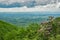 Beautiful View of Shenandoah Valley and Catawba Rhododendron