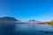 Beautiful view on Ship running on Lake Lucerne