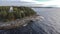 Beautiful view from the shore of lake Onega