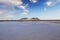 Beautiful view of Siwa salt lake in Siwa Oasis