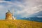 Beautiful view on the Slovenia mountains, Gerlitzen Alps, Austria.