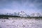 Beautiful view of the snow-covered mountains in Grand Teton National Park, Wyoming, USA