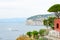 Beautiful view from Sorrento coast to Mt Vesuvius.