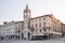 Beautiful view of the Square of the Three Martyrs in Rimini, Italy