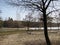 Beautiful view of the staircase and pergola in the city park