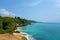 Beautiful view of stone coast at Bali island, Tegal Wangi Beach, Bali, Indonesia