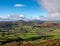 Beautiful View of Sugar loaf mountain peek from skirrid south wales Uk.