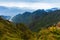 Beautiful view from the summit of the Fansipan Mountain, Sapa, V