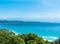 The beautiful view in sunny day with clear blue sky in Byron Bay, Australia