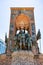 Beautiful view of Taksim Square, with the Ataturk monument, in Istanbul