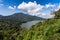 Beautiful view of Tamblingan lake and mountains on north Bali, Indonesia