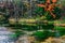 Beautiful view of Tashiro Pond at Kamikochi in Nagano prefecture, Japan.