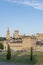 Beautiful view on th Avignon medieval city with historical walls and other touristic landmarks, France, Europe