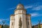 Beautiful view to the Coronation Reunification Cathedral in Alba Iulia city, Romania. A church a sunny day in Alba Iulia, Romania