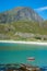 Beautiful view to Eggum beach in Norway, Lofoten islands