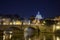 A beautiful view to St. Peter\'s basilica at night