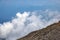 Beautiful view to Western Taurus mountain range with cloudy sky