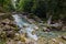 Beautiful view of Tolmin gorges near Tolmin (Slovenia)