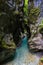 Beautiful view of Tolmin gorges near Tolmin (Slovenia)