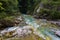 Beautiful view of Tolmin gorges near Tolmin (Slovenia)