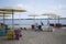 Beautiful view of Toronto waterfront beach in Downtown Toronto