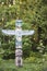 Beautiful view of the Totem Pole in Stanley Park in Vancouver