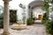 Beautiful view of a traditional patio in Seville