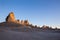 Beautiful view of Trona Pinnacles in California during sunset