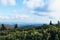 Beautiful view of a typical kneeling on the peaks in Hruby Jesenik, North Moravia, Czech Republic. Morning view of the villages of