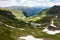 Beautiful view of a valley in Fagaras Mountains on a sunny summer day