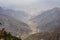 Beautiful view of the valley in Sawda mountains, Abha, Asir, Saudi Arabia