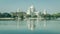 A beautiful view of Victoria Memorial with reflection on water, Kolkata, Calcutta, West Bengal, India