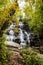 Beautiful view of Walhalla Waterfalls in South Carolina