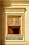 Beautiful view of the window of the ancient Zoroastrian fire temple, Yazd Iran