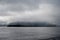 Beautiful views of clouds and mountains along the Alaska coast