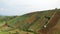 Beautiful views of field terracing onion plantations