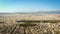 Beautiful views from the height of a bird`s flight to homes in Athens Greece, with beautiful mountains in the background