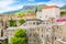 Beautiful views of the historic architecture of Mostar, Bosnia and Herzegovina