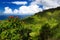 Beautiful views of Maui North coast seen from famous winding Road to Hana