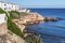 Beautiful views of the rocks and coast of the Mediterranean