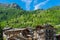 The beautiful village of Chardonney, in the Champorcher Valley. Aosta Valley, northern Italy.