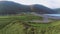 The beautiful village of Rossbeigh in Ireland - aerial view