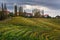 Beautiful vineyards landscape of Jeruzalem on Slovene Hills. Ljutomer. Northeastern Slovenia