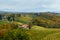 Beautiful vineyards landscape of Jeruzalem on Slovene Hills. Ljutomer. Northeastern Slovenia